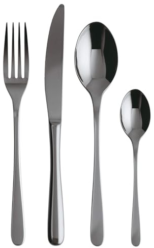 Rosenthal Sambonet - Schwarzes Besteck Besteck-Set - Schwarz - Taste - 24-teilig - Spülmaschinenfest