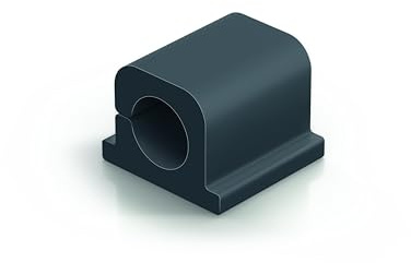 Durable Kabel Klemmen Cavoline Clip Pro 1 (selbstklebend für 1 Netzkabel, Ø 10 mm) 6 Stück, graphit , 504237
