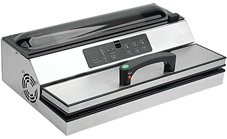 METRO Professional Machine sous vide à barre GVS2040, acier inoxydable, 49.3 x 30.1 x 16.2 cm, largeur des sachets: 40,6 cm, démarrage rapide, argent