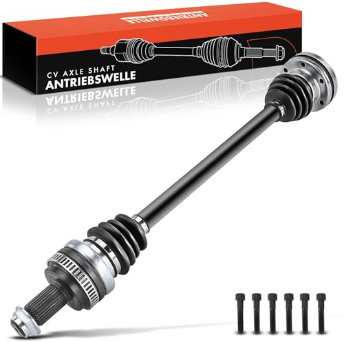 Frankberg Albero di trasmissione Albero dell'asse Cambio automatico Asse Posteriore Sinistra Con ABS Ring Compatibile con X3 E83 xDrive18 xDrive20 Replace# 31217540115