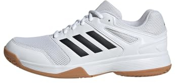 adidas Homme Speedcourt Mens Indoor Shoes, Cloud White/Core Black/Gum, 38 EU