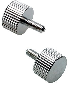 Rändelschrauben, M3 x 8 mm, Rändelschrauben aus Stahl, 20 Stück, Silber (Silber, M3 x 8 mm) (Farbe: Schwarz, Größe: M3 x 8 mm)(Color:Silver)
