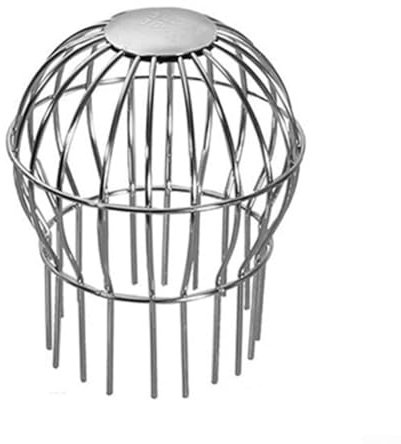 HpLive Grondaia in acciaio inox per scarico del tetto, griglia anti-blocco per grondaia di drenaggio per foglie, fango, palle, sporco, rami (110 mm)