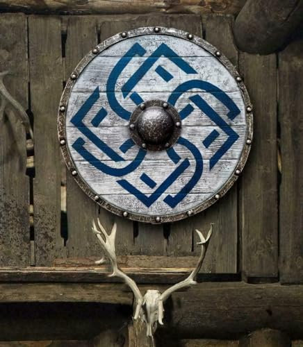 Mittelalterliches authentisches Kampfschild Last Kingdom, Wikingerschiffschild,