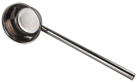 Garneck Mestolo Per Acqua in Acciaio Inox Manico Lungo 58 Cm Per Cucina e Giardino, Mestolo Per Annaffiare Fiori e Verdure, Superficie Liscia e Resistente, Uso Domestico e Ristorante,