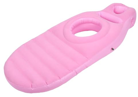 NOENNULL Cuscino per il Corpo Completo con Buco della Pancia - Float in Piscina Gonfiabile in PVC Leggero per il Supporto per Dormire, Materasso Ad Aria da Letto Comodo e Sleele Laterale, (Rosa)