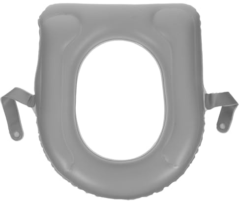 Vaguelly Aufblasbares Toilettensitzkissen mit Saugnäpfen Wasserabweisend für Camping und Reisen Leicht zu Reinigen Komfortabel für Senioren und Erwachsene