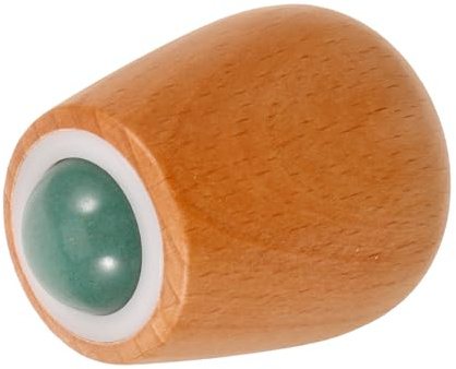 PENIKOKO Gesichtsroller Jade aus Robustem Stein Glatte Oberfläche Praktisches Beauty Tool für Gesichtsmassage und Hautpflege mit Komfortablem Griff als Geschenk