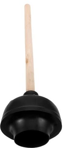 Alipis Stantuffo per Lavandino e WC in Gomma Naturale, con Manico in Legno Resistente, Sbloccante per Scarichi di Cucina e Bagno, Strumento Anti-intasamento Efficiente per Uso Domestico