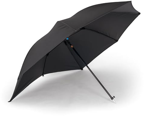 Preston Innovations Inception Fiberglas Flatback Brolly 127 cm | Match-Angelschirm | flache Rückseite für Windschutz | wasserdicht versiegelte Nähte | leichter und stabiler Rahmen | Code P0180006