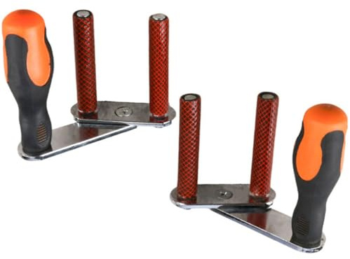 2 Pack Heavy Duty Panel Lifting Tool for Dry-Wall Plywood and Glass with Ergonomic Grip Steel Nylons Construction Durability Dry-Wall Handling Tool