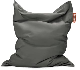 Fatboy Original Canvas Sitzsack XXL - 180 x 140cm - Dunkelgrau | Sitzsack Erwachsene, Robuster und Langlebiger Relaxsessel, Drinnen, Bequemer, Nachfüllbarer Lesesessel und Gaming Stuhl
