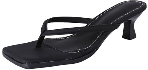 Sandalias de dedo para mujer con tacón, sandalias de verano para mujer, con pies anchos, tacón bajo, sandalias de senderismo, sandalias de tacón alto con separadores de dedos, elegantes sandalias de