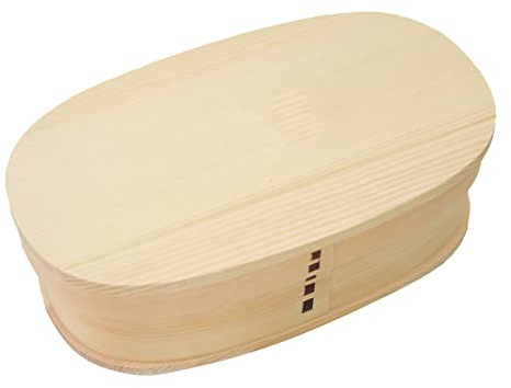 漆器かりん本舗 Magewappa Lunchbox Bento Box länglich weiß einlagig 570cc Japanese Bento Box