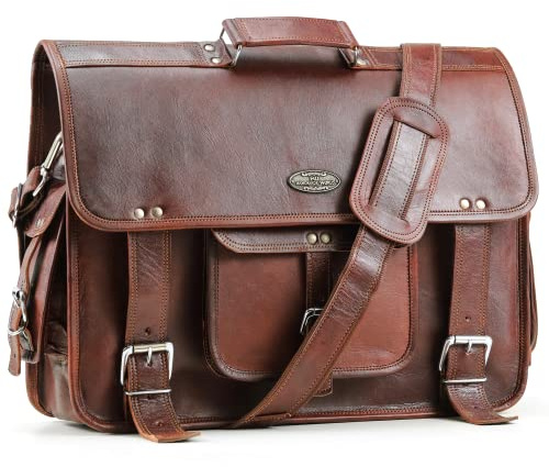 Handmade World Herren Ph 18 Kuriertasche, Brown