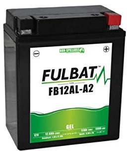 Fulbat - Batería Moto Gel YB12AL-A / YB12AL-A2 12V 12Ah