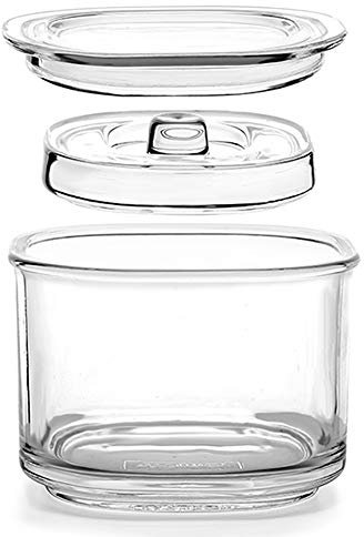 TAMUME 850ML Barattolo Fermentazione Multiuso in Vetro per Sottaceti, Contenitori Fermentazione con Coperchio con Apertura Larga