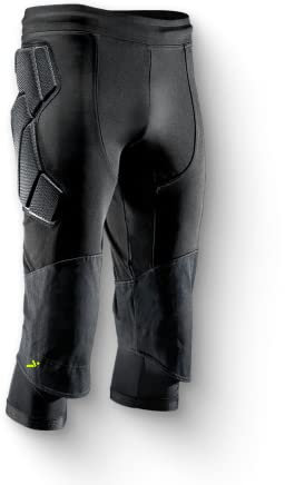 Storelli ExoShield Pantaloni 3/4 da Portiere, Pantaloni ad Alta Protezione dagli Impatti, Traspiranti e Resistenti ai Raggi UV per Calcio e Sport Pesanti | Nero | Small