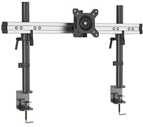HFTEK Monitorarm - Halterung Halter Tischhalterung für Bildschirme von 15 bis 49 Zoll mit Tischklemme - VESA 75/100 (MP210C) -Individuell umrüstbar