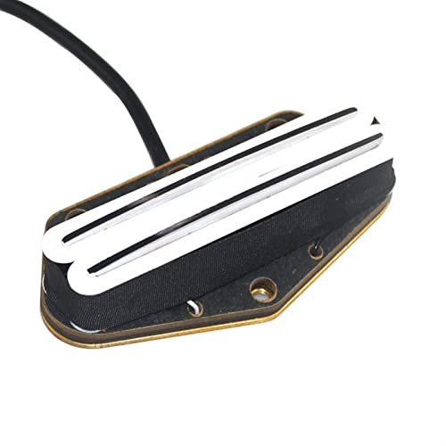Dzdzdz Telef. Humbucker Bridge Pickup Dual Coil Bridge Pickup Dual Rail Pickup Für Telecaster E-Gitarre Gitarren-Humbucker-Tonabnehmer (Color : White)