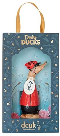 DCUK Cyclist Dinky Duck Figurine (Red)
