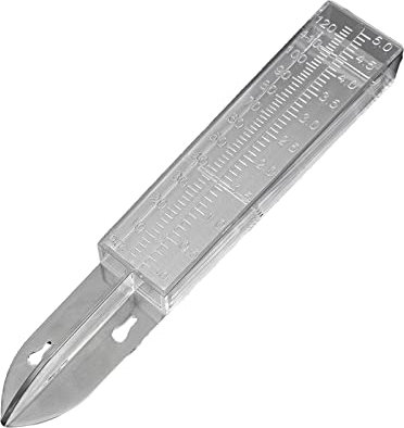 Fonowx Pluviómetro de Doble Escala Transparente Pluviómetro de Gran Capacidad de 5 Pulgadas