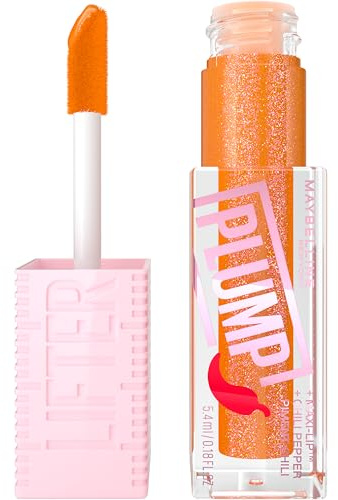 Maybelline Lifter Plump Läppglans, 008 Hot Honey, 5.4 ml