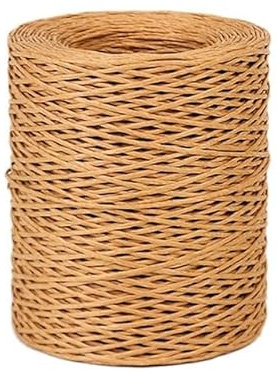 1,0 mm Bindedraht, handgefertigtes Eisendraht-Papier-Rattan für Blumensträuße (Länge: 210 m), dunkles Khaki