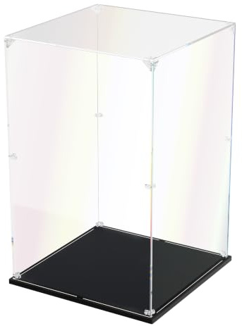 dofopo Vetrina in acrilico per action figure giocattolo Funko Pop antipolvere trasparente in plexiglass espositore per modellini di auto da collezione 25 x 25 x 40 cm, LY012-9