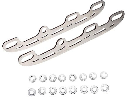 YARNOW 1 Satz Schlittschuhe Metal Hockey Stick Replacement Blades Roller Skating Equipment Rollschuhe Zubehör zum Eislaufen Rollschuhteile Metall Klinge Suite