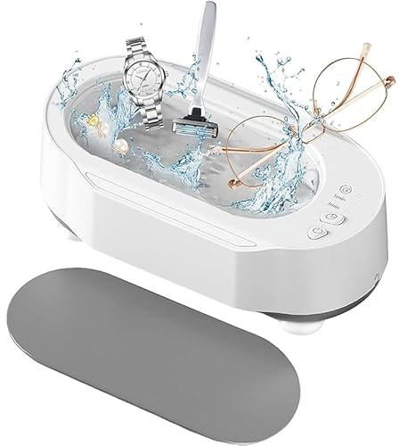 Ultraschallreinigungsgerät, 45000Hz Ultrasonic Cleaner Ultraschallreiniger mit 3 Reinigungsmodi, Ultraschallgerät für Brillen Uhren Schmuck Zahnersatz Frauen Herren Geschenk