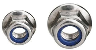 2/5/10 Stück M6 M8 M10 Sechskantflansch Nyloneinsatz Kontermutter Edelstahl 316 DIN6923 Sechskantflansch selbstsichernde Nylock-Kontermutter (Color : 10pcs, Size : M10)