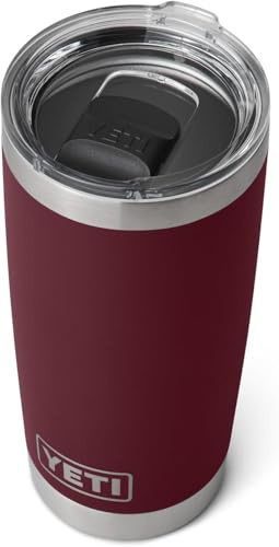 YETI Rambler Gobelet en acier inoxydable Rouge vigne sauvage 591 ml