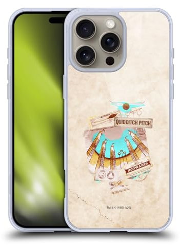 Head Case Designs sous Licence Officielle Harry Potter Quidditch Pitch Deathly Hallows XXI Coque en Gel [Qualité Militaire] Compatible avec Apple iPhone 16 Pro Max Et Compatible avec MagSafe