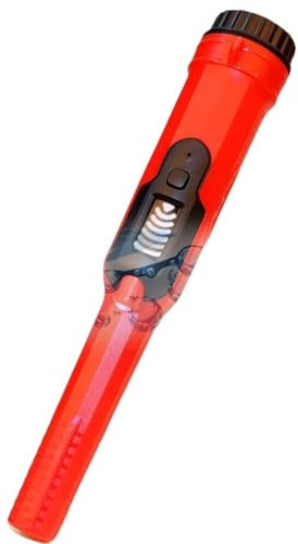 VNSMM Détecteur de Métaux Détecteur de métaux Pinpointer entièrement étanche IP68 avec écran LCD, pointeur de Broche sous-Marin Haute sensibilité Accessoires pour détecteurs(Red HS-16)