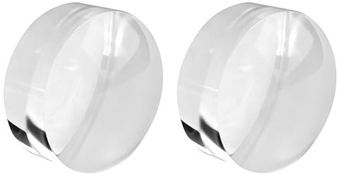 Reinscer 2X 2 Inch Magnifying Dome - Portable Paperweight 8X Magnifier Clear Reading Aid Magnifying Glass Dome for Reading Books