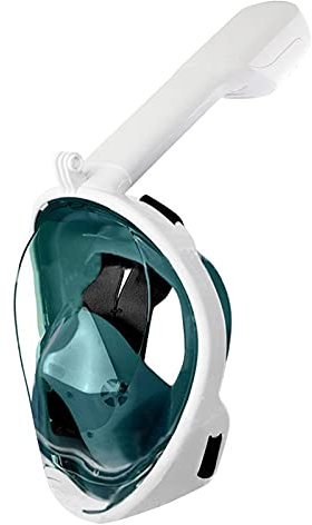 DFGHNBVC Schnorchelmaske, Unterwasser-Antibeschlag-Vollgesichts-Tauchmaske, Tauch-Schnorchel-Atemschutzmasken-Set, Tauch-Atemschutzmasken, Greenlxl