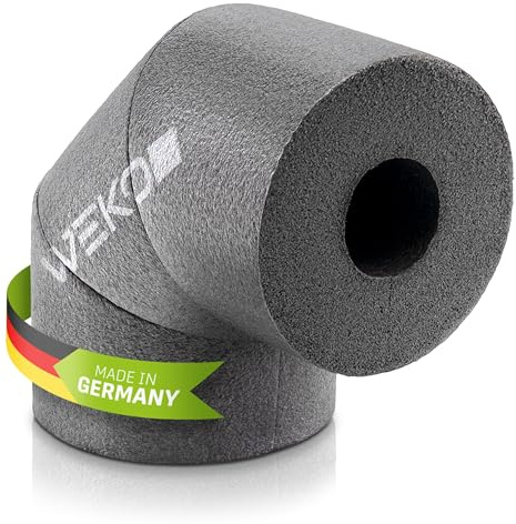 WeKoFlex Rohrisolierung 90° Bogen aus PE – Rohrdämmung für Heizungsrohr & Wasserrohr (Ø 42 mm) | 30 mm Dämmstärke | 50% GEG | Einfache Montage