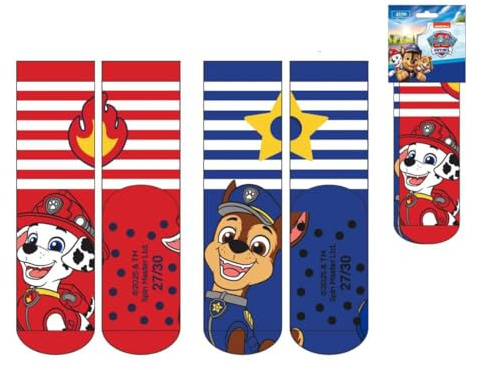 CERDÁ LIFE'S LITTLE MOMENTS Antideslizante Paw Patrol / Calcetines Cómodos Aplicaciones, 27-30 (2 Piezas) Unisex niños
