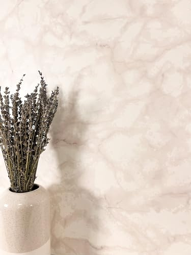 Newroom Tapete Rosa Vlies Marmoroptik - Glamour Marmor Mustertapete für Wohnzimmer Schlafzimmer