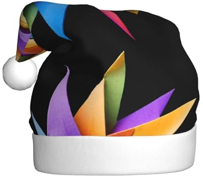 qqoupp Origami windmill Pattern Christmas Hat for Adult for Christmas, Halloween, New Year, sales, promotions