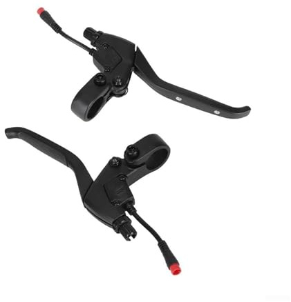 E-Scooter Bremshebel Alu Links & Rechts Paar, Ersatz Bremsgriff Kompatibel mit G2 Pro, G2 Max Elektro-Scooter, Robuste Aluminiumlegierung Bremse Zubehör für E-Roller, 1 Paar Schwarz