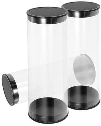 Beavorty 3 Pezzi Tubo per Palline da Golf in Pvc Trasparente Custodia Anti-graffio e Protezione Dalla Sporcizia, Contenitore per Palline da Golf per Uso Outdoor