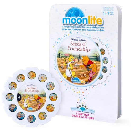 Moonlite Storybook Reels for Flashlight Projector, Kids Toddler | Disney’s Winnie The Pooh: Seeds of Friendship | Single Reel Pack Story for 12 Months and Up