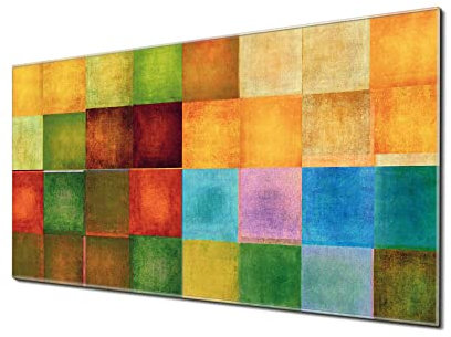 banjado Glas Magnettafel (100 x 50cm) - Magnetwand Glas - Magnetpinnwand als Memoboard - Pinnwand Magnettafel Küche, Büro, Kinderzimmer - Farbkasten 2