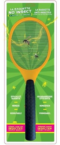 Raquette No'Insectes - VENTEO - Raquette avec micro tension electrique - Legère/Portable/Efficace