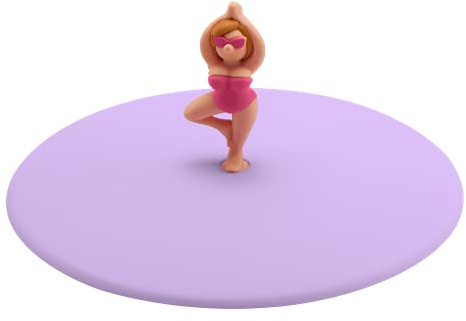 Lurch 210847 Mein Deckel Beach Girls Yolanda Yoga, Glasabdeckung aus BPA-freiem Premium-Platin-Silikon, Ø 10,5cm, Flieder