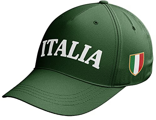 Purple Print House Italia Flag Text Mens Baseball Hat Nations Rugby Supporter Italy Football Italian, One Size, Bottle