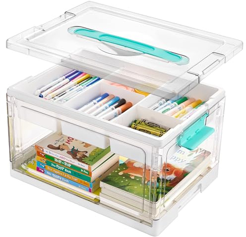 Vtopmart Faltbare Aufbewahrungsbox, Medikamentenbox mit abnehmbarem