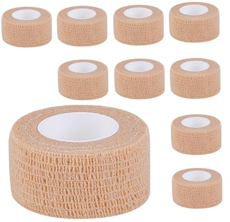 KOMBIUDA 10piezas Correas Dedos Cinta Deportiva Elástica Autoadhesiva Banda Elástica Para Dedos Para Deportiva Vendaje De Protección Para